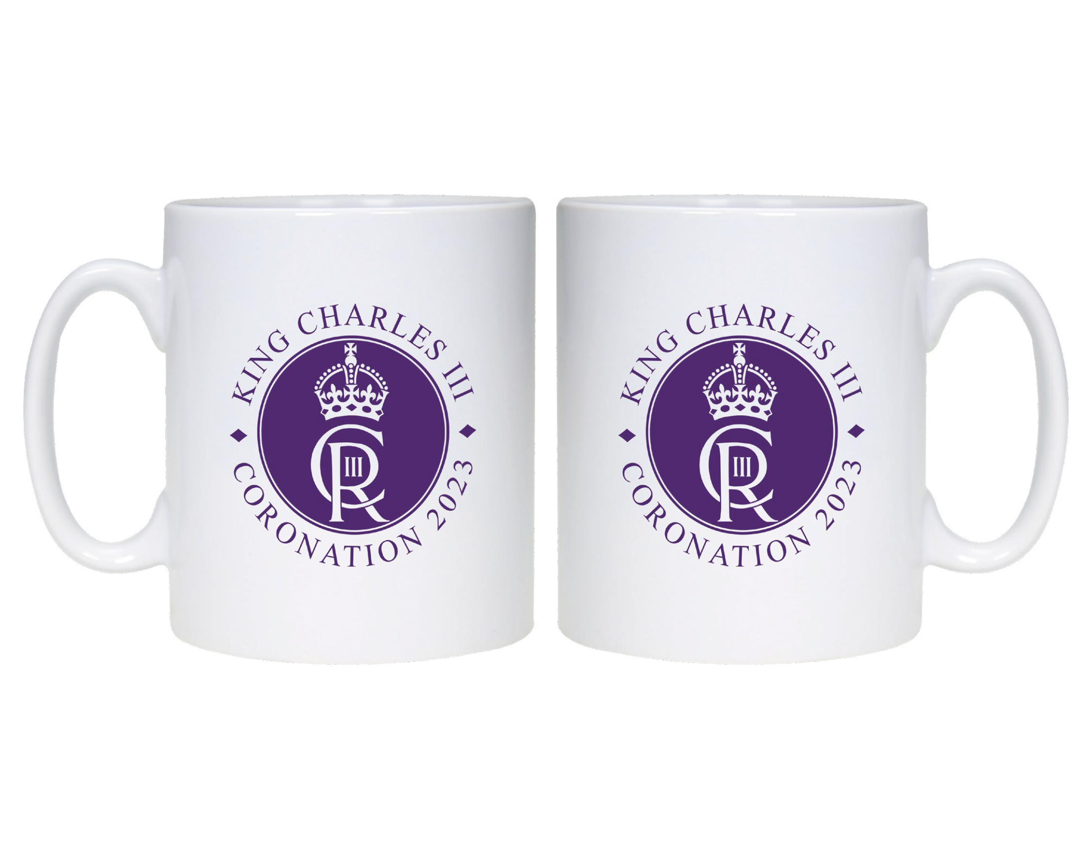 COR1601 Option 1 Coronation Logo Commemorative Mug Running Imp